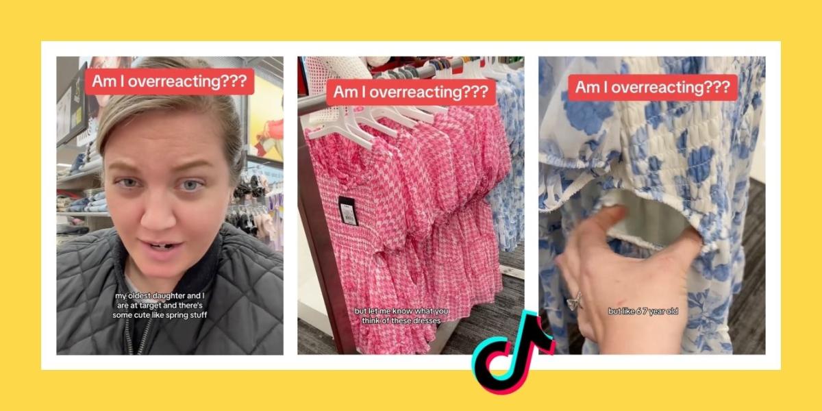 Mom asks if she's overreacting about a Target kids' dress with slits in it