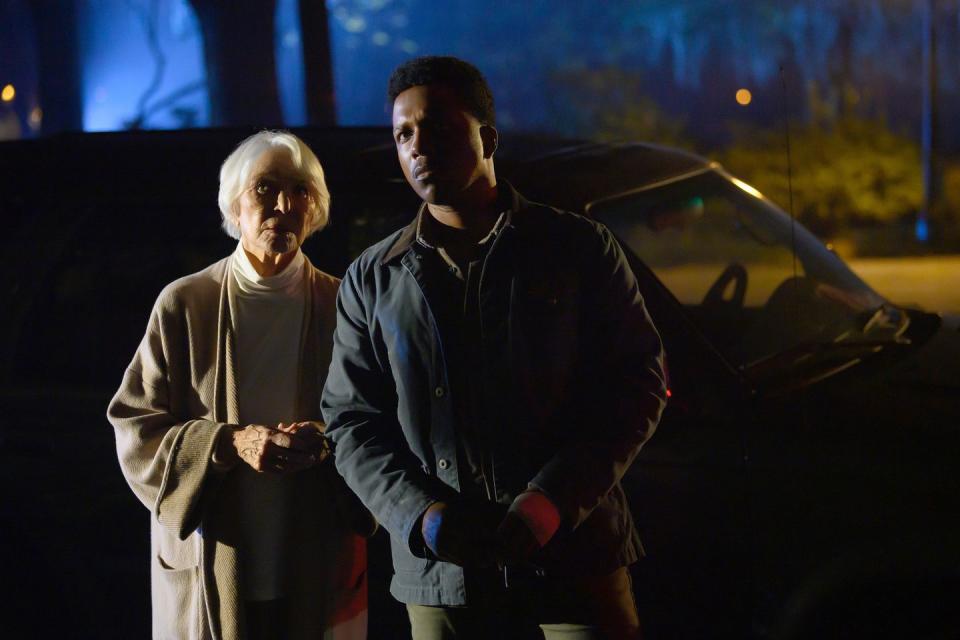 ellen burstyn and leslie odom jr in the exorcist believer