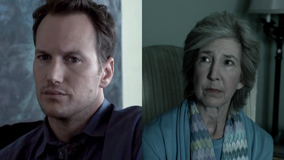 Patrick Wilson and Lin Shaye in Insidious.