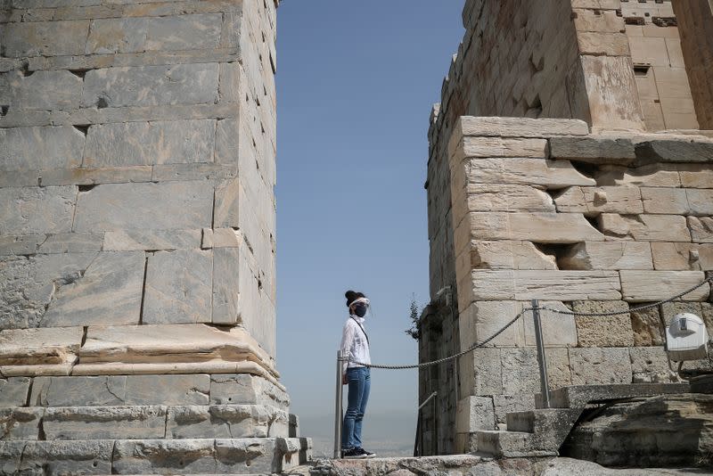 Opening of the Acropolis archaeological site, following the easing of measures against the spread of the coronavirus disease (COVID-19)