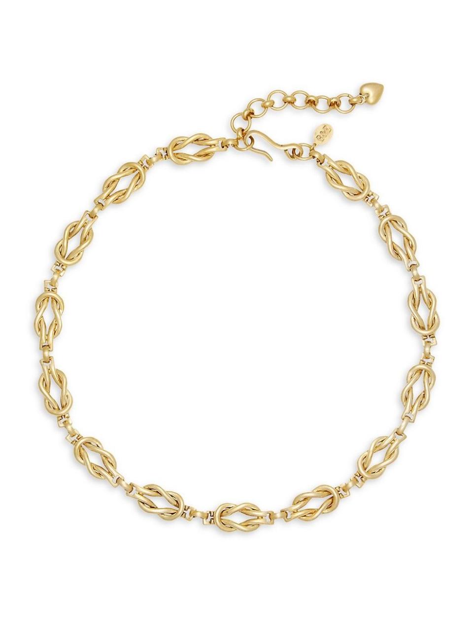 Love Knot 24K Goldplated Necklace