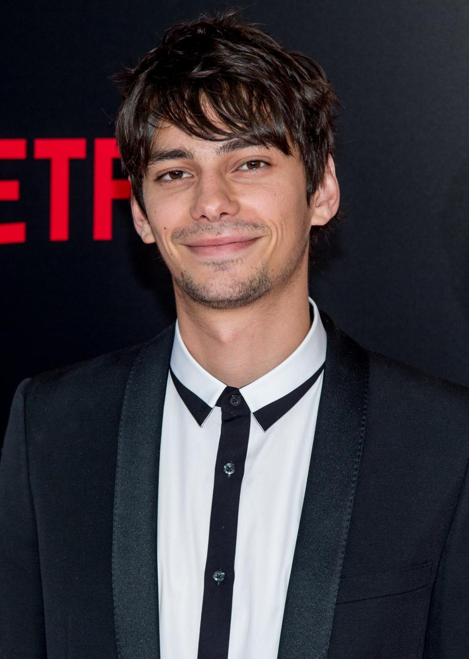 Devon Bostick on the red carpet for Okja