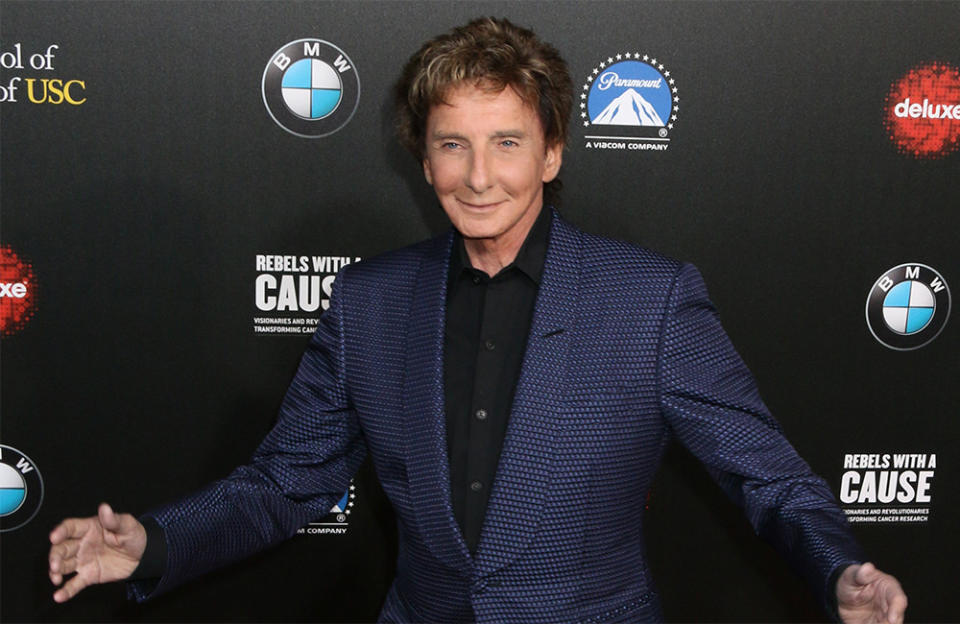 Barry Manilow's ex is happy he has found love again credit:Bang Showbiz