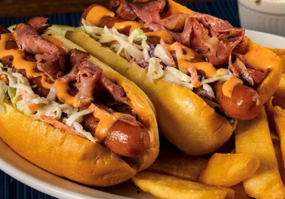 Deli hot dogs are served at TooJay's restaurants.
