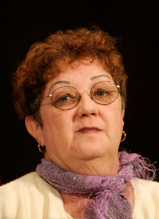 FILE PHOTO - Norma McCorvey, the anonymous plaintiff known as Jane Roe in the Supreme Court's landmark 1973 Roe vs. Wade ruling legalizing abortion in the United States, looks on before testifying before the Senate Judiciary Committee on Capitol Hill in Washington, DC, U.S. on June 23, 2005. REUTERS/Shaun Heasley/File Photo