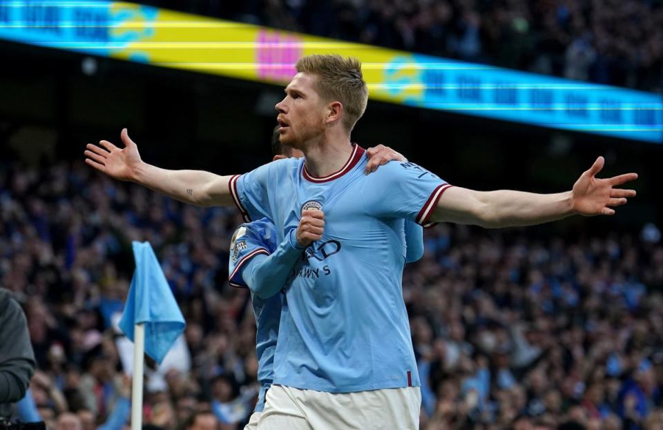 City were simply unstoppable with Kevin de Bruyne leading the way (PA)