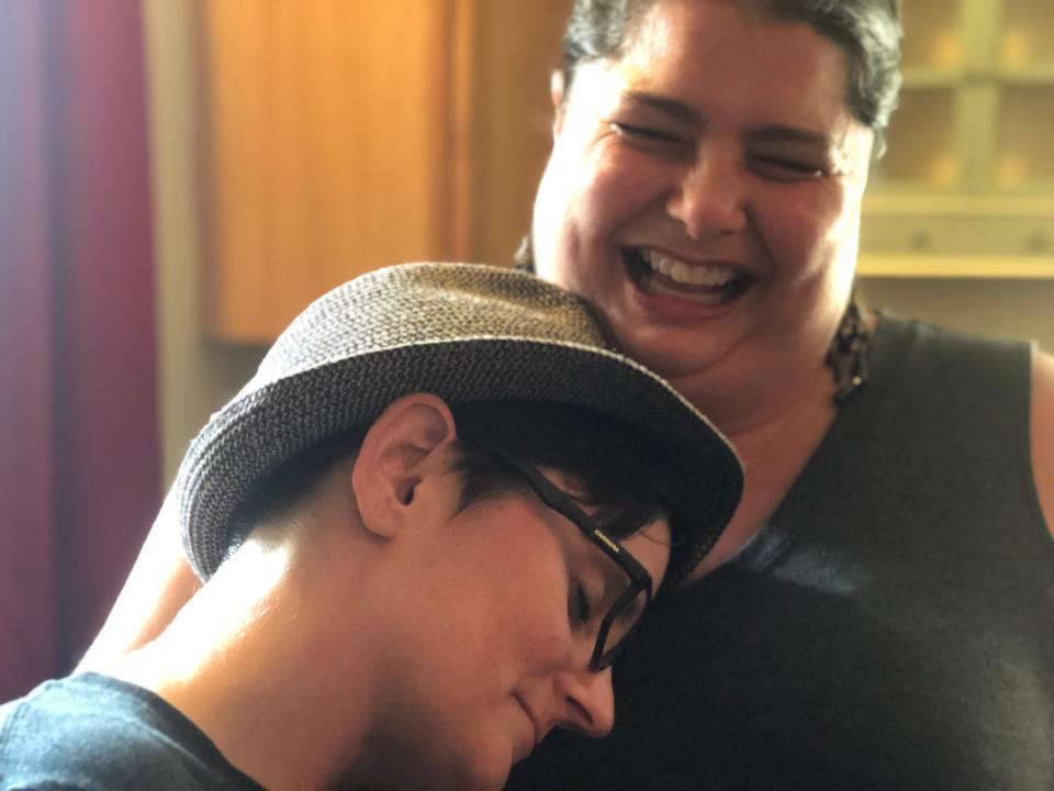 Edible Underground founder Jennifer Hason, right, with Laura Pointon, one of the first Soup Club customers. She continues to be a regular customer.