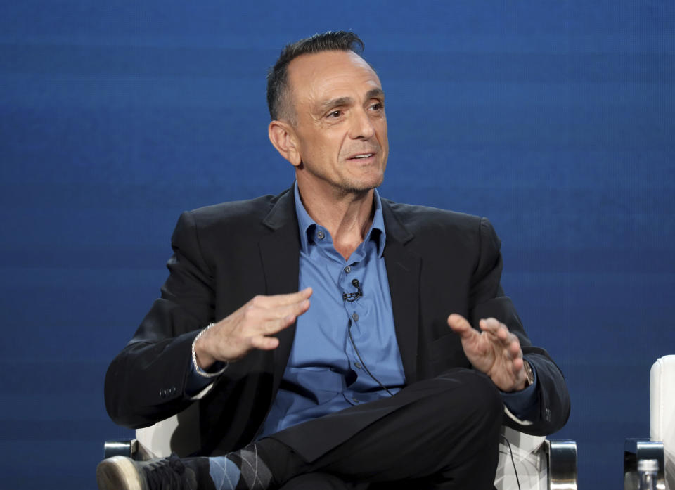 Hank Azaria speaks at the AMC's 