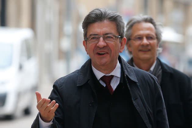 Jean-Luc Melenchon à Marseille, le 11 mai 2017  (Photo: Jean-Paul Pelissier via Reuters)