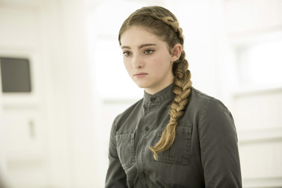 <div><p>"It would be great to read from Prim’s point of view since she spends so little time with Katniss in the series!"</p><p>—<a href="https://www.buzzfeed.com/amylouisev" rel="nofollow noopener" target="_blank" data-ylk="slk:amylouisev;elm:context_link;itc:0;sec:content-canvas" class="link ">amylouisev</a></p></div><span> Murray Close/Lionsgate/Courtesy Everett Collection</span>