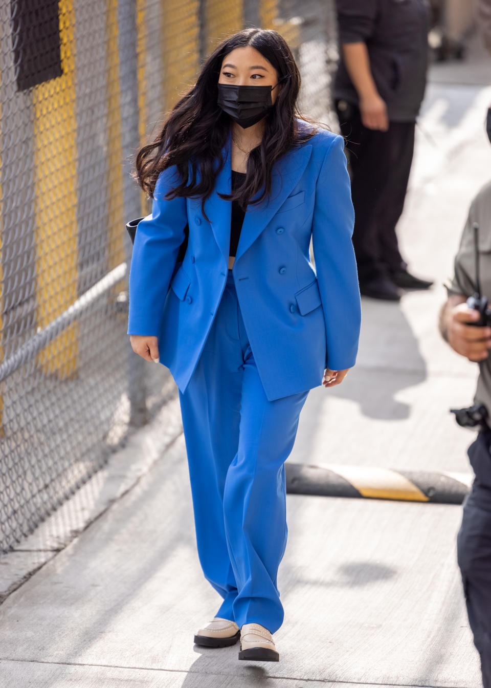 Awkwafina arrives at “Jimmy Kimmel Live” in Los Angeles. - Credit: RB/Bauergriffin.com / MEGA