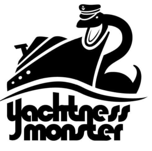 The logo for Yachtness Monster, a yacht rock band with Beaver County keyboardist Rich Mannion.