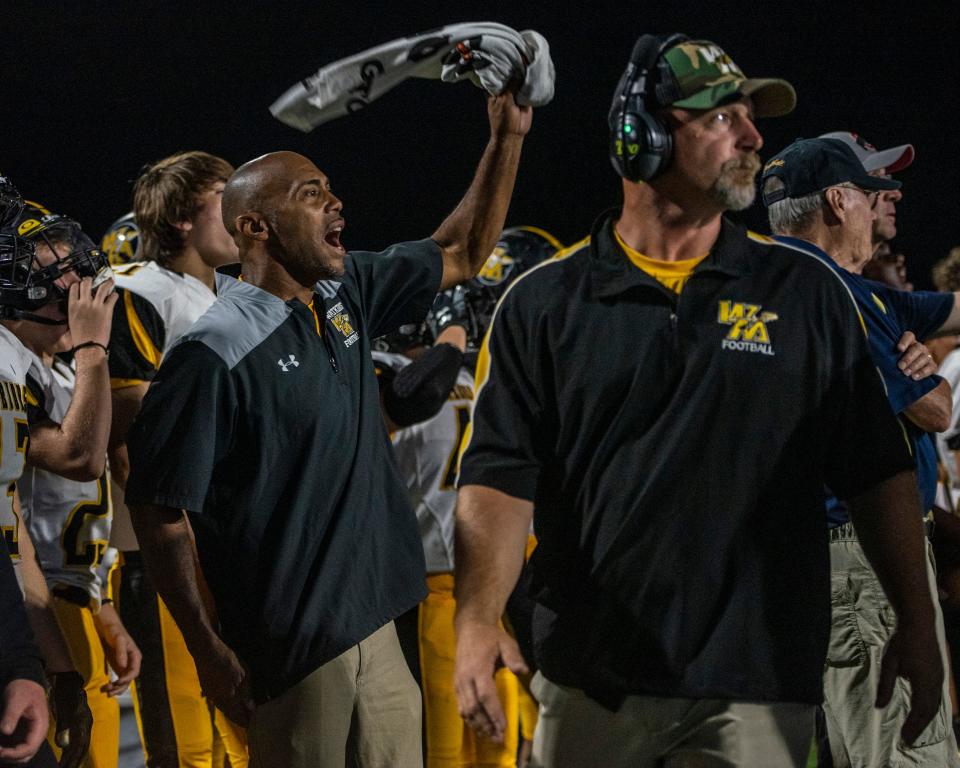 Watkins Memorial coach Darren Waters was named the Central District Division II Coach of the Year on Wednesday.