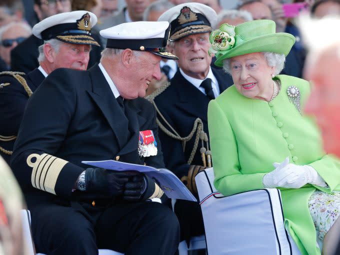 挪威國王英國女王伊莉莎白二世有親戚關係。（翻攝自挪威王室網站）