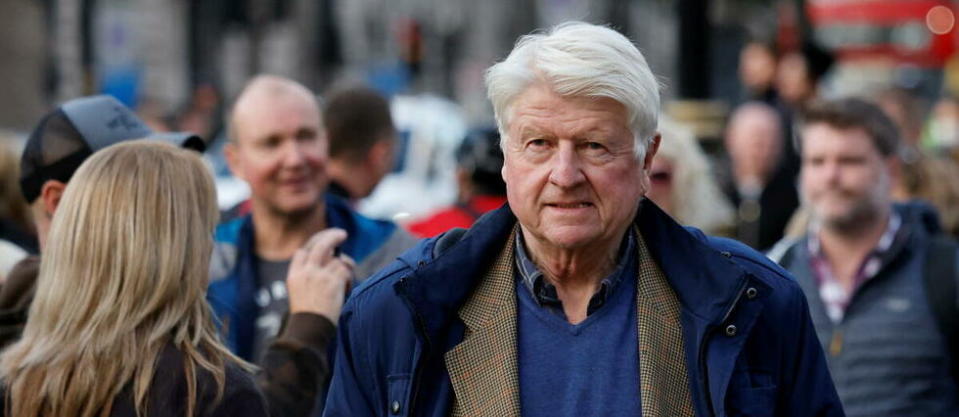 Stanley Johnson, père de Boris Johnson, à Londres en octobre 2021. (Photo d'illustration)
