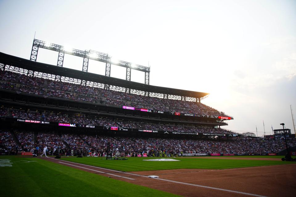 A view of Coors Field during the Home Run Derby.