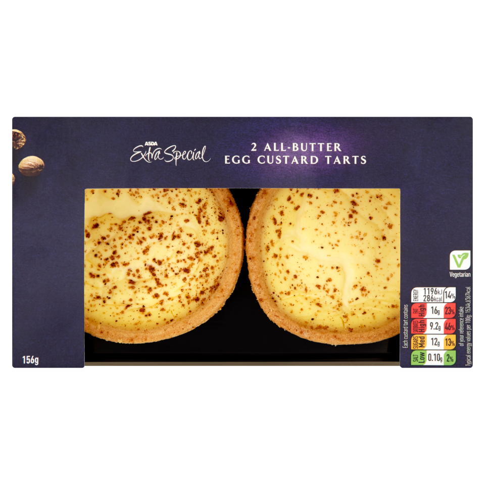 4) Asda Extra Special 2 All-butter Egg Custard Tarts