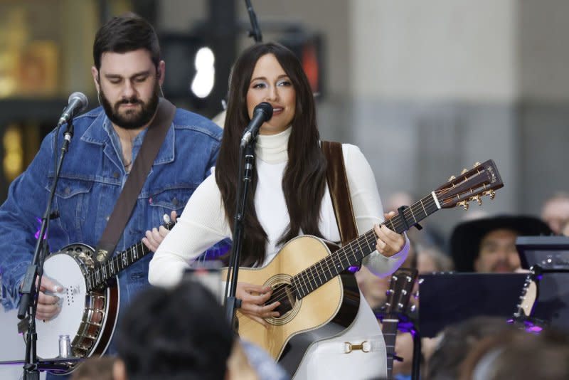 Kacey Musgraves performs on NBC's "Today" at Rockefeller Center in New York City on Friday. Photo by John Angelillo/UPI