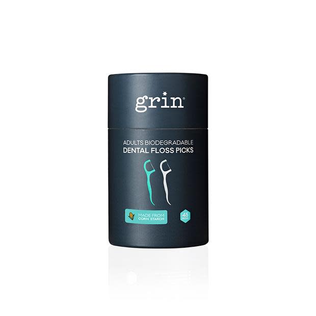 Grin Adults Biodegradable Dental Floss Picks 45pk