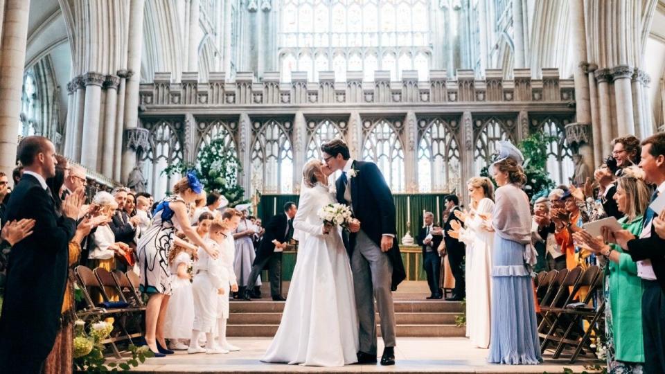 Katy Perry, Orlando Bloom and Princess Eugenie were among the guests at the Yorkshire wedding.