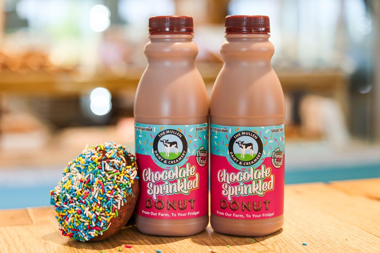 The Butler County Donut Trail, which encompasses 80 miles in southwestern Ohio, has collaborated with The Mullen Dairy & Creamery for a limited-release Chocolate Sprinkled Donut milk, inspired by the trail and to celebrate National Donut Day. The milk will be available at locations around Butler County starting on Friday, while supplies last.