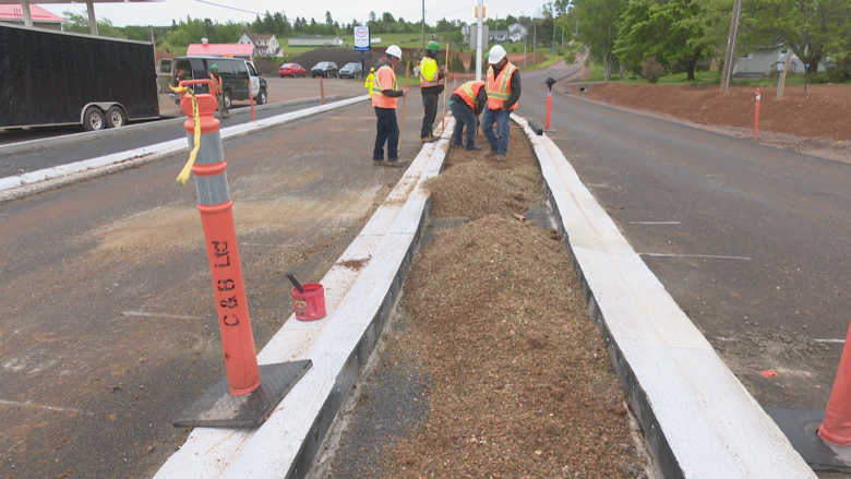 Why a common blue bag item is being used in highway work