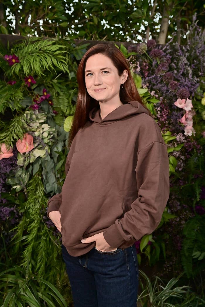 Close up of Bonnie Wright