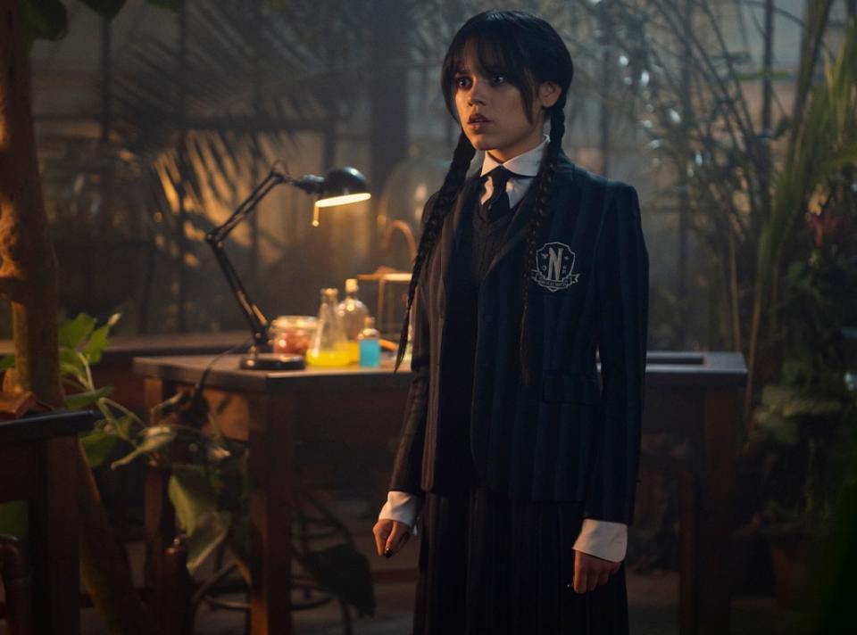 Jenna Ortega as Wednesday Addams, Netflix