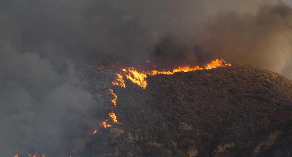 California fires: The blazes continue to burn and still pose a threat to 57,000 buildings. Source: Supplied