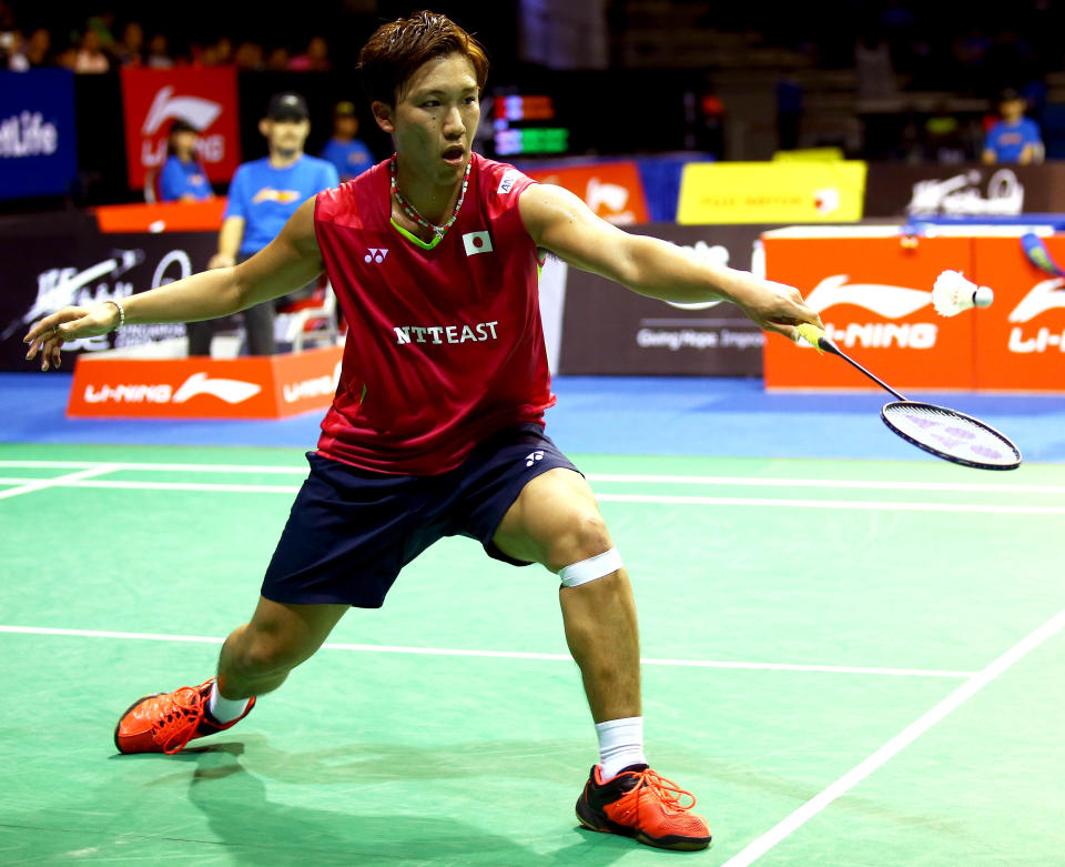 Japanese shuttler Kento Momota reached the world No. 1 spot in September 2018. (PHOTO: Singapore Badminton Association)