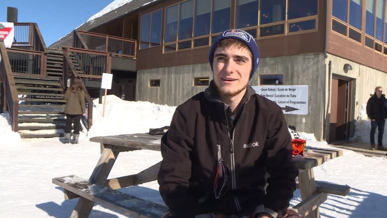 Snow skate competition heats up the hill at Sugarloaf Mountain