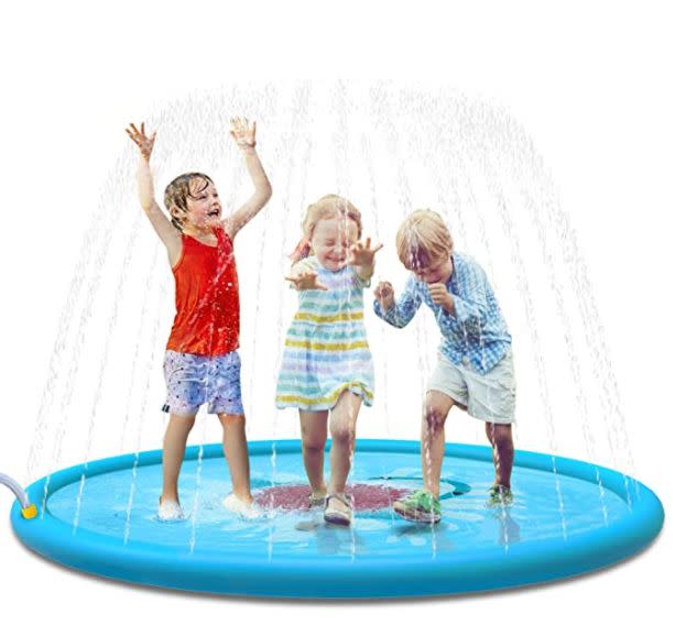 Find this Jasonwell Sprinkle And Splash play mat for $26 on <a href="https://amzn.to/3ibhp6h" target="_blank" rel="noopener noreferrer">Amazon</a>.