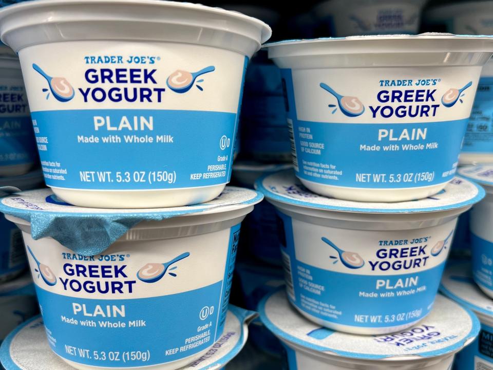 Trader Joe's plain Greek yogurt