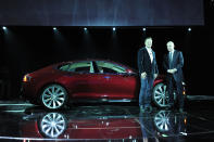 LOS ANGELES, CA - FEBRUARY 09: General view of the atmosphere during Tesla Worldwide Debut of Model X on February 9, 2012 in Los Angeles, California. (Photo by Jordan Strauss/Getty Images for Tesla)