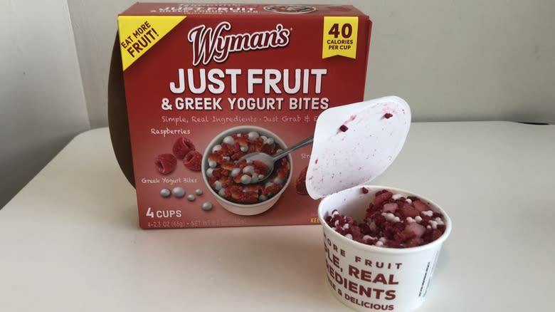 Box of Wyman's Yogurt Bites