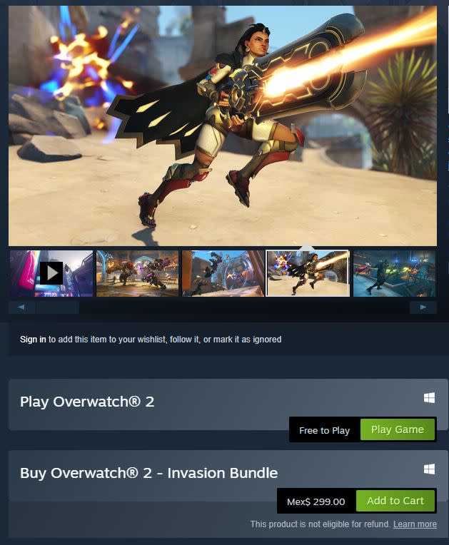 ¡Overwatch 2 llegó a Steam!