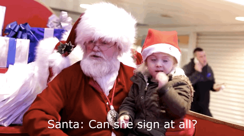 This Christmas Video of a Little Girl Asking Santa for Presents Is Going Viral