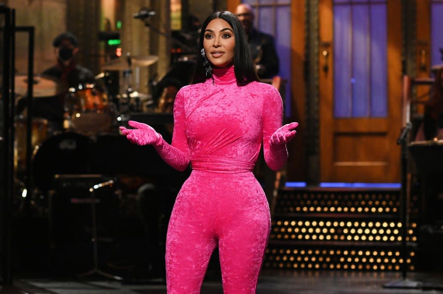 Kim Kardashian Saturday Night Live SNL Pink