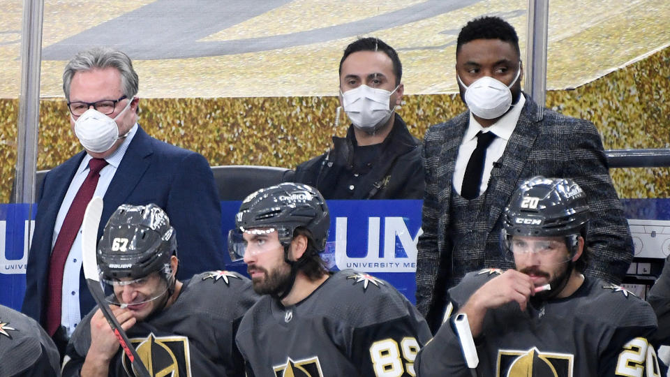 Joel Ward got his first taste as an NHL coach in January. (Photo by Ethan Miller/Getty Images)