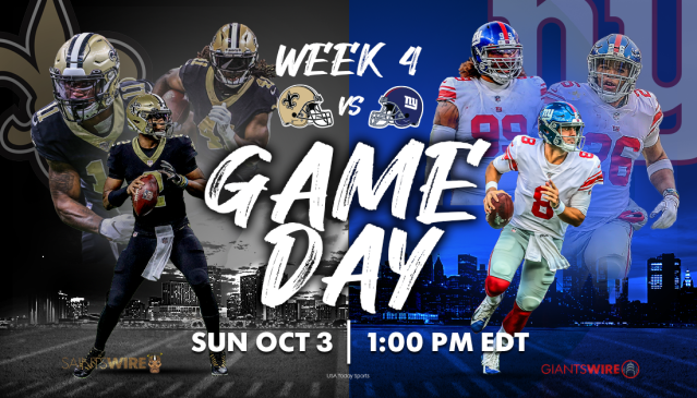 Giants vs. Saints: Time, television, radio and streaming schedule