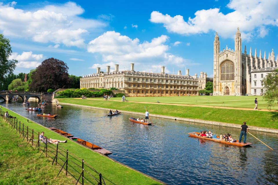 Tourists can enjoy punting along the River Cam (Getty Images)