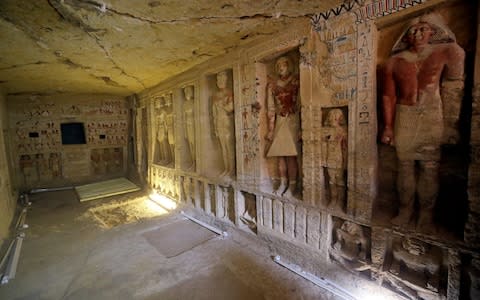 A view of the newly-discovered tomb of 'Wahtye' - Credit: Reuters