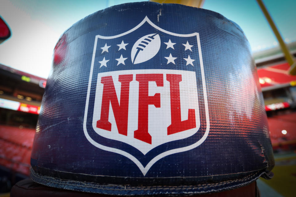 A view of the NFL logo