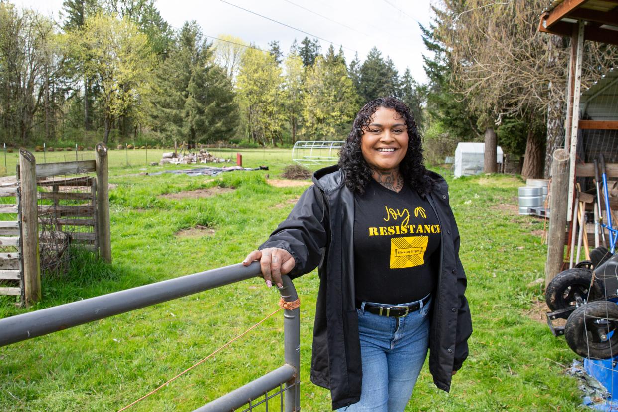 Juli Ray Joy, founder of Black Joy Oregon, created Black Joy Farms, a space for the BIPOC community to feel safe and welcome.