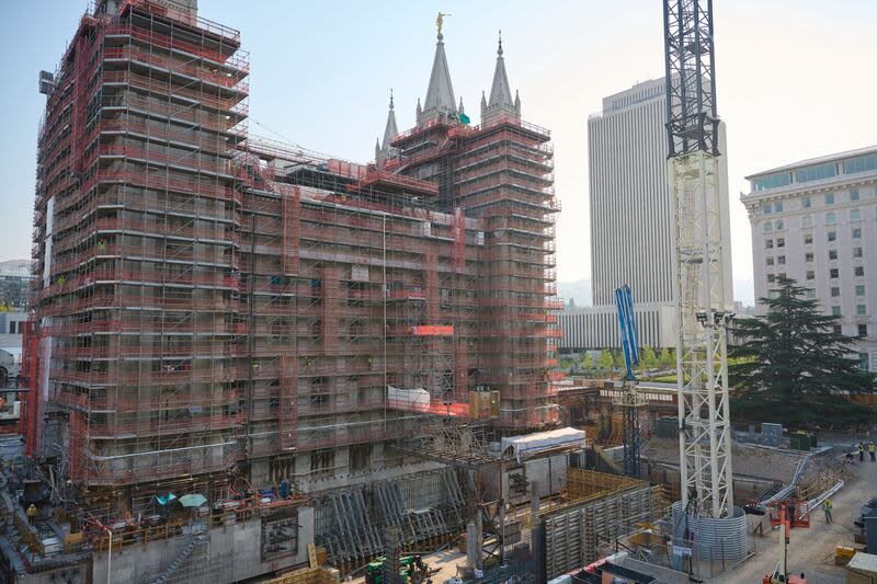 Salt Lake Temple renovation interior