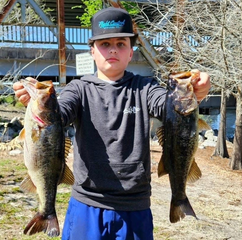 Raymond Cardona with some of his tournament-winning haul from last weekend on Lake Monroe.