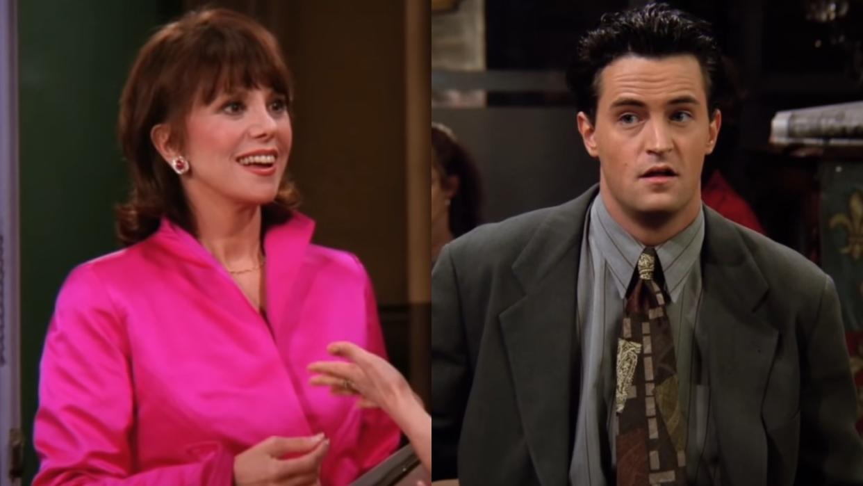  Marlo Thomas and Matthew Perry on Friends. 