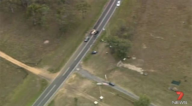 A person has died in a crash involving three cars. Source: 7News