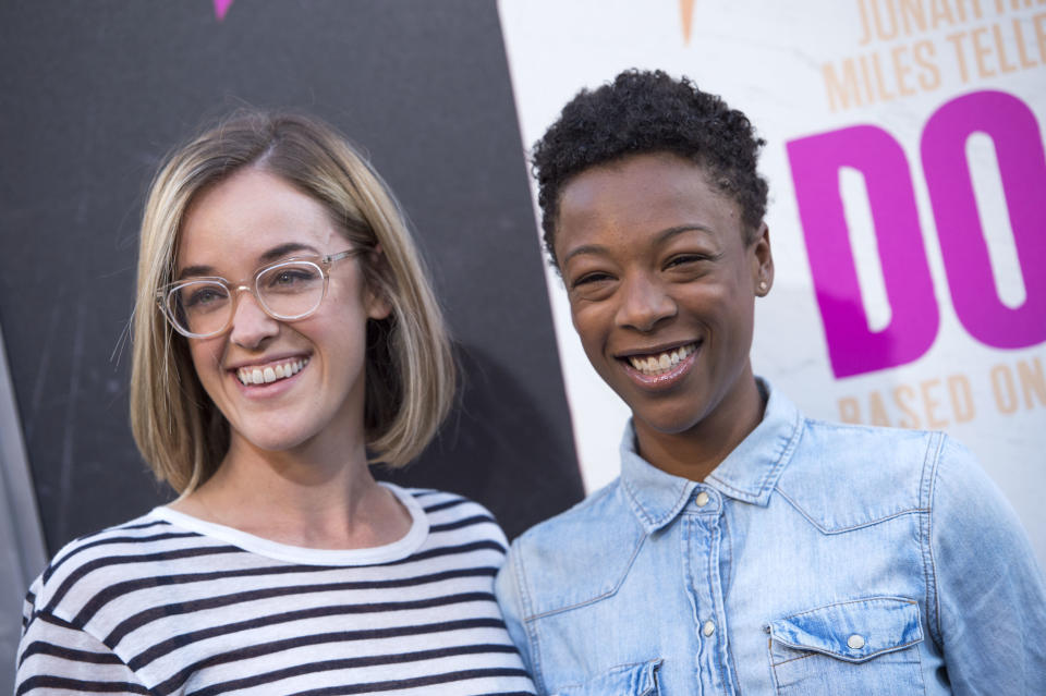 "Orange Is The New Black" actress <a href="http://www.huffingtonpost.com/entry/orange-is-the-new-black-star-samira-wiley-gets-engaged-to-her-girlfriend_us_57f3ddaee4b0d0e1a9a9f543">Samira Wiley got engaged this year</a>&nbsp;to partner writer Lauren Morelli. She announced the news with one simple word: "Yes."