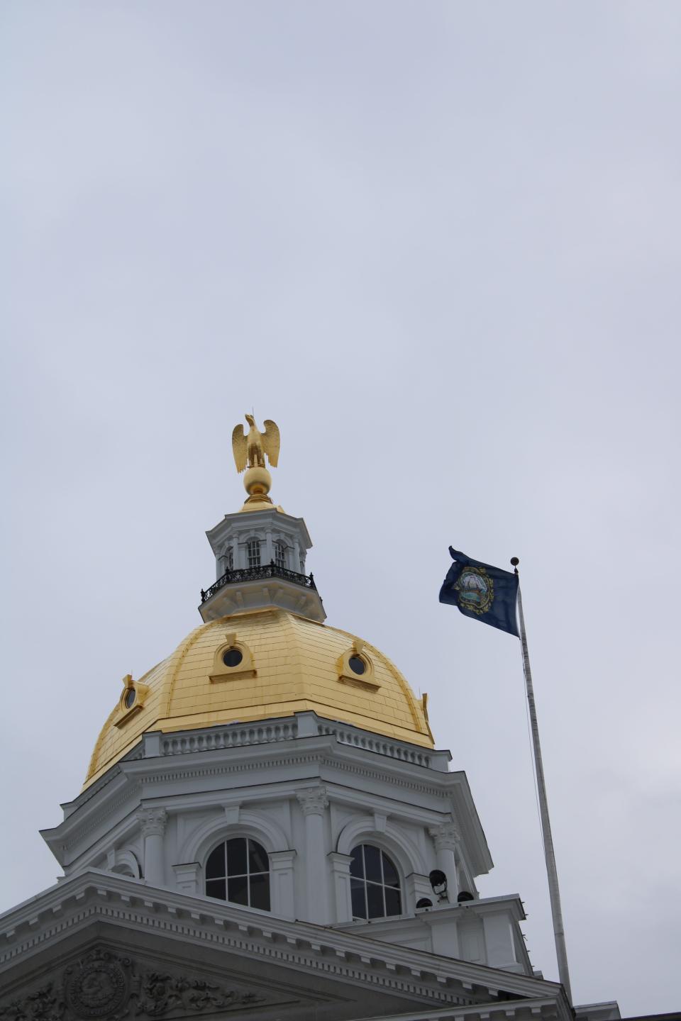 The New Hampshire State House dome